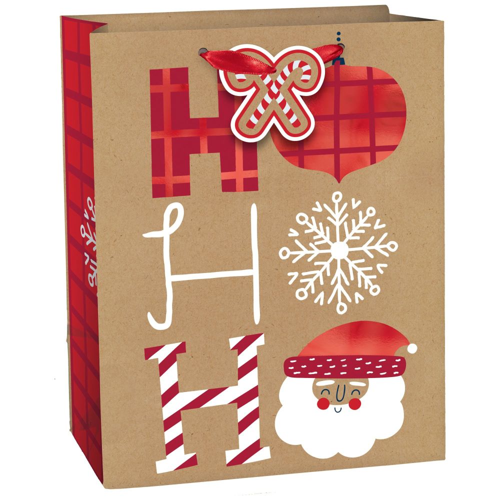 Ho Ho Ho Medium Vertical Christmas Gift Bag Party At Lewis Elegant