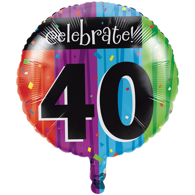 Milestone Celebration 40th Birthday Foil Balloon Party At Lewis