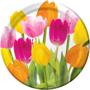 Tulip Time 7 Inch Plates Party At Lewis Elegant Party Supplies