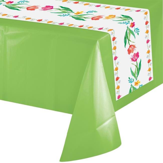 Spring Tulip Flowers Non Woven Fabric Table Runner Party At Lewis