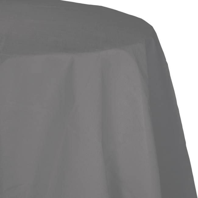 Glamour Gray Ply Poly Paper Round Tablecloth Party At Lewis Elegant