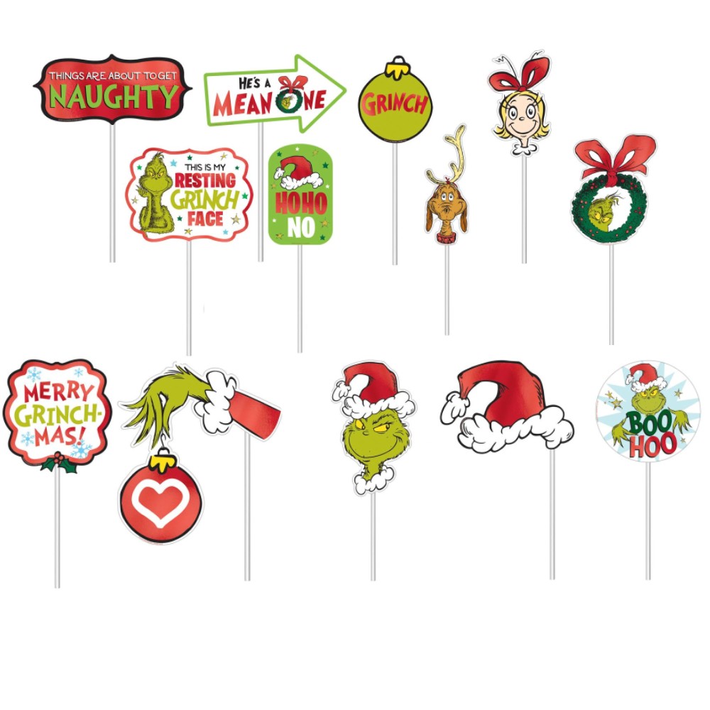 Traditional Grinch Photo Prop Kit: Party at Lewis Elegant Party ...