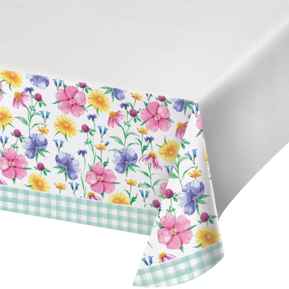 Bunny and Blooms Paper Tablecloth: Party at Lewis Elegant Party ...