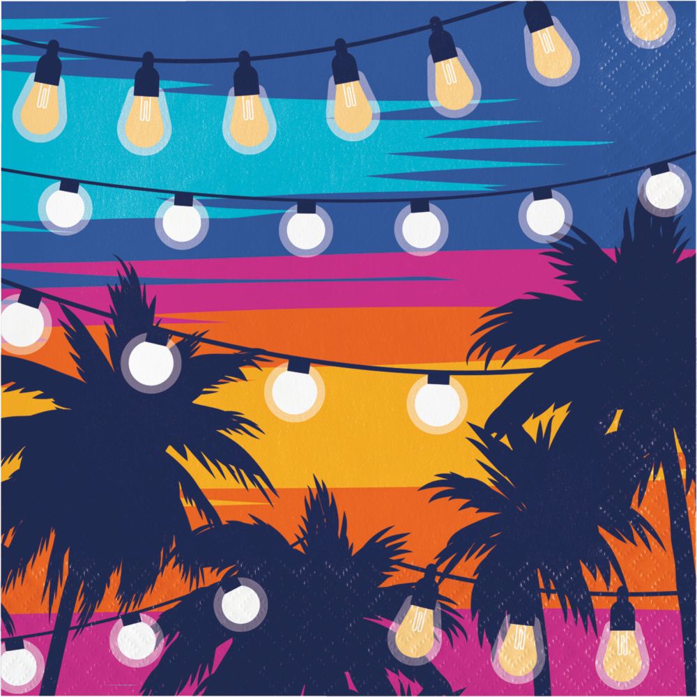 Sunset Sky Lunch Napkins: Party at Lewis Elegant Party Supplies ...