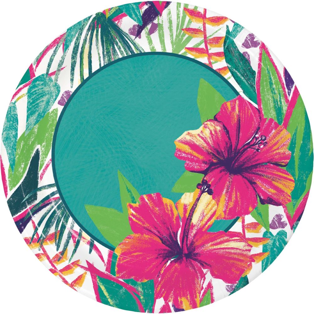 island-tropics-9-inch-plates-party-at-lewis-elegant-party-supplies