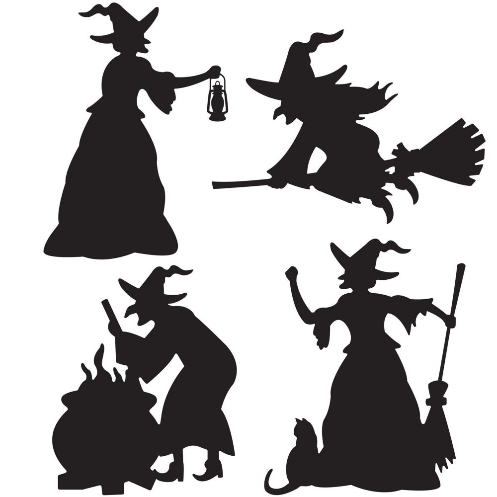 Witch Silhouettes: Party at Lewis Elegant Party Supplies, Plastic ...