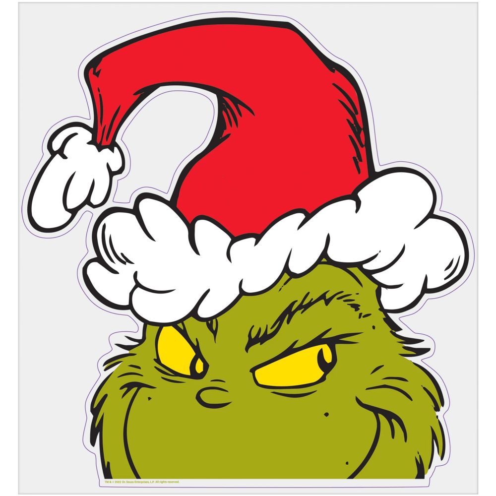 Peeping Grinch Window Cling: Party at Lewis Elegant Party Supplies ...