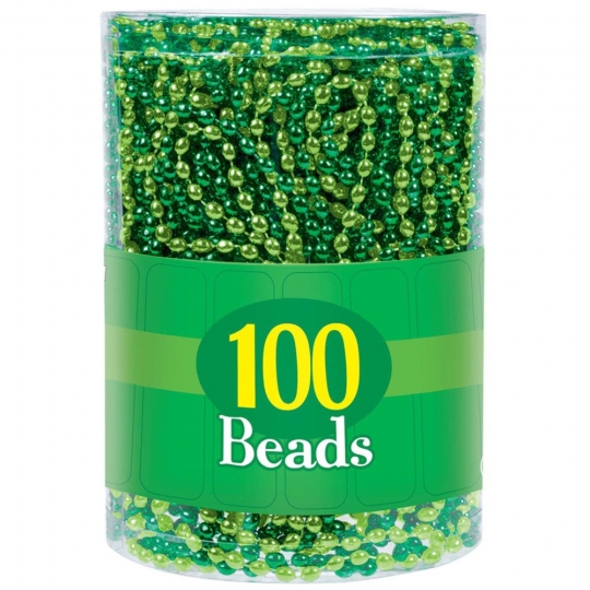 Bulk 48 Pc. Metallic Tri-Color Mardi Gras Bead Necklaces | Oriental Trading