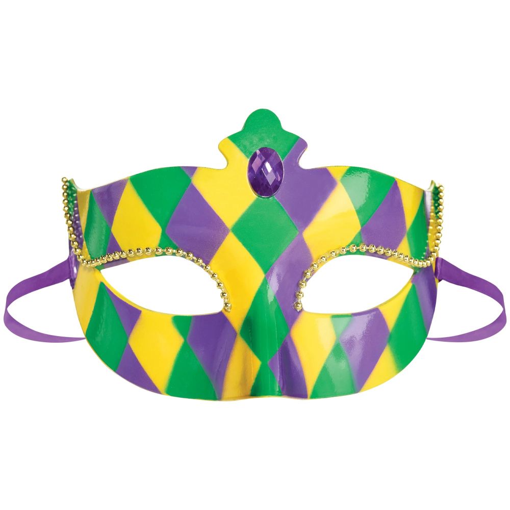 mardi gras paper plates