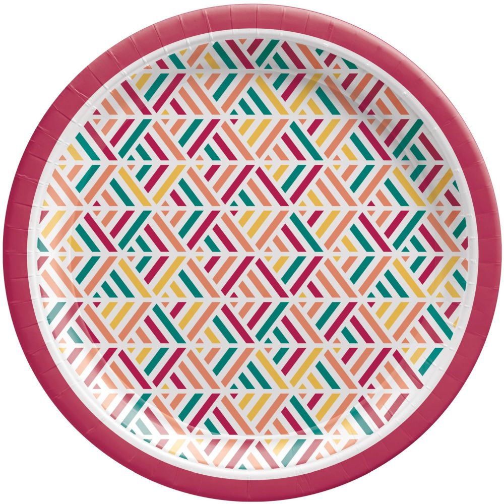 Boho Picnic 7-inch Plates: Party at Lewis Elegant Party Supplies ...