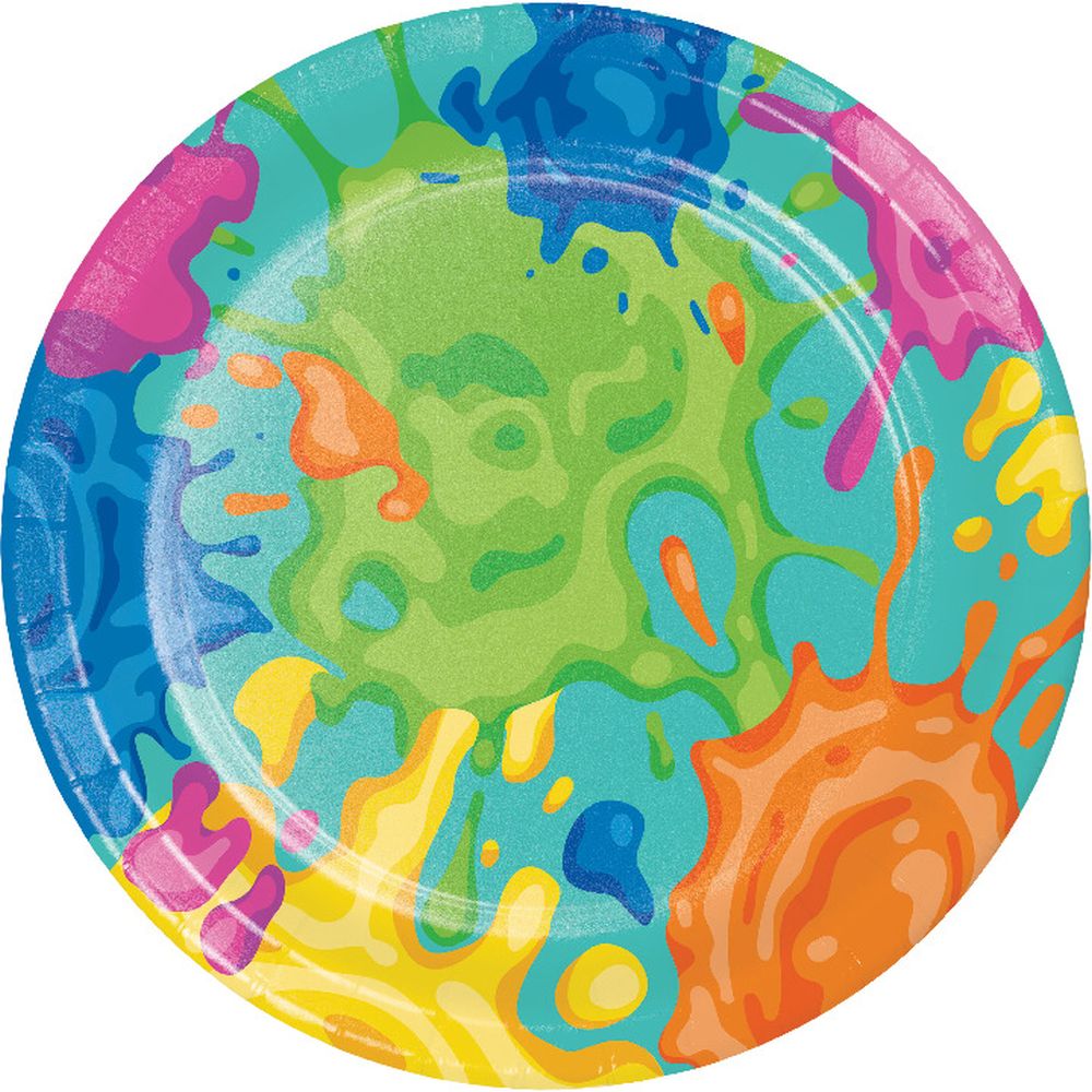 Splatter 7-inch Plates: Party at Lewis Elegant Party Supplies, Plastic ...