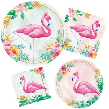 Flamingo Floral Party Supplies