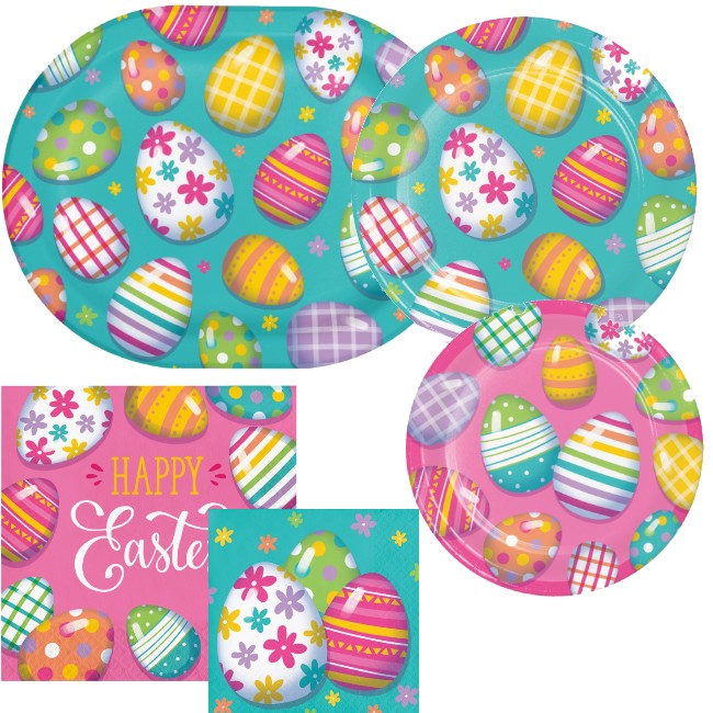 Happy Eggster Paper Plates and Napkins