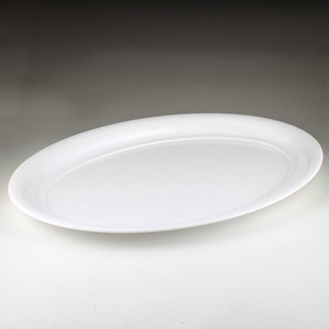 Maryland Plastics White Oval Serving Platter 21 x 14