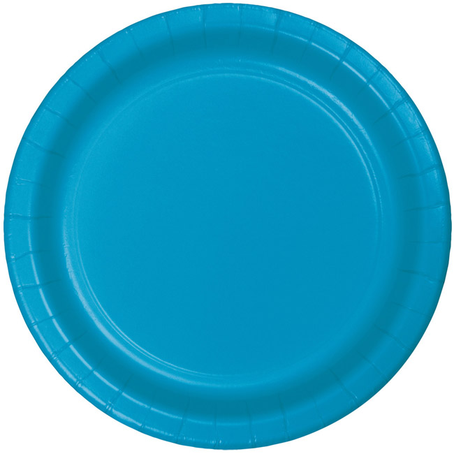 Turquoise Heavy Duty 9-inch Paper Plates: Party at Lewis Elegant Party ...