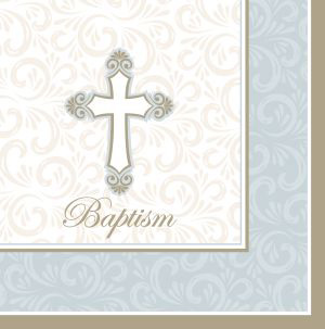 Divinity Baptism 3-Ply Luncheon Napkins: Party at Lewis Elegant Party ...