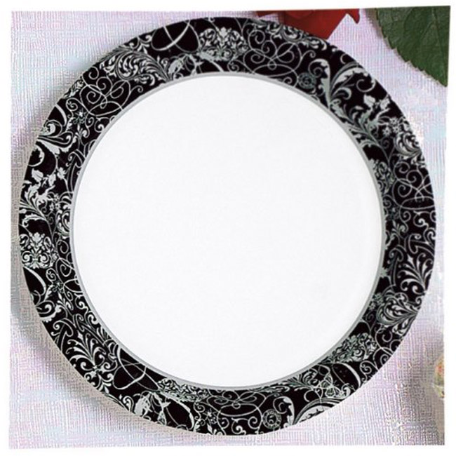 Wedding Silhouette 7 Inch Plates Party At Lewis Elegant Party