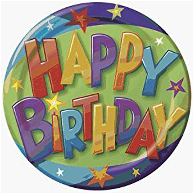 Birthday Ellipse 9-inch Plates: Party at Lewis Elegant Party Supplies ...