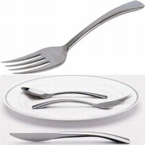 Elegant Plastic Silverware Set | 25 Each Heavyweight Disposable Forks, Knives & Spoons Beautifully Presented in Pre Rolled Party Napkins Premium