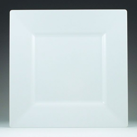 White square salad on sale plates