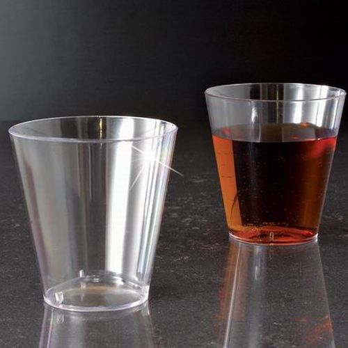 clear plastic party glasses