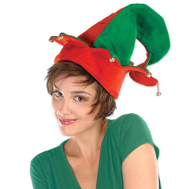 Felt Elf Hat with Bells: Party at Lewis Elegant Party Supplies, Plastic ...