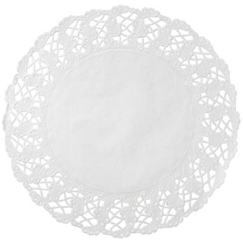 Worlds 50pc White Round Paper Doilies White Greaseproof Lace Paper Doilies  16'' Inch, 16'' White Doilies
