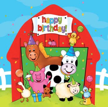 Barn Yard Bash Happy Birthday 3-Ply Lunch Napkins