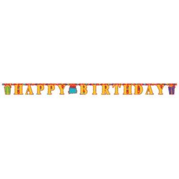 Birthday Stripes Jointed Banner: Party at Lewis Elegant Party Supplies ...