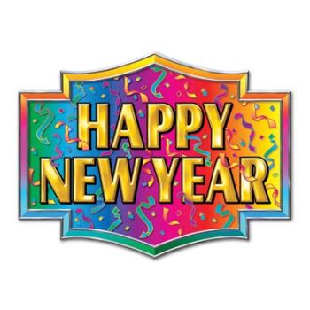 Happy New Year Sign: Party at Lewis Elegant Party Supplies, Plastic Dinnerware, Paper Plates and