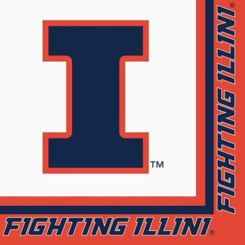 Illinois Fighting Illini Luncheon Napkins: Party at Lewis Elegant Party ...