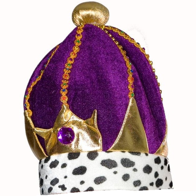 purple crown hat