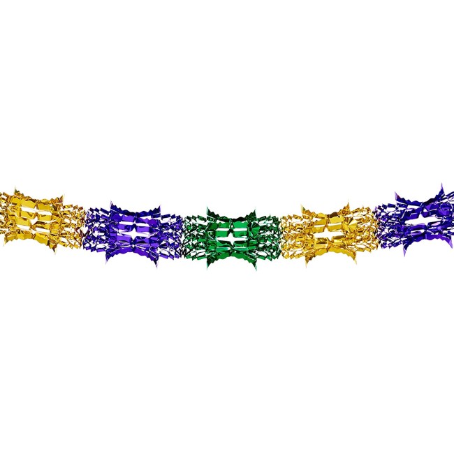 mardi gras plastic ball garland