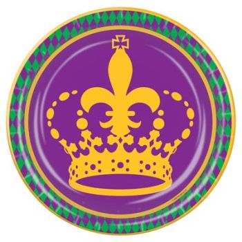 mardi gras plates and napkins