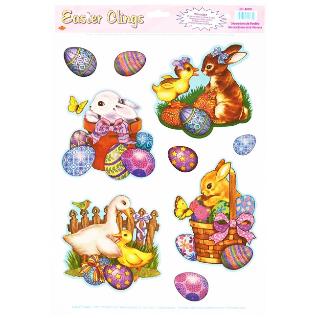 Easter Animal Window Clings: Party at Lewis Elegant Party Supplies ...