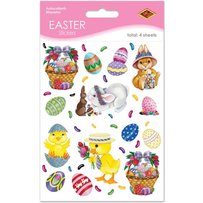 Easter Bunny, Basket & Egg Stickers: Party at Lewis Elegant Party ...