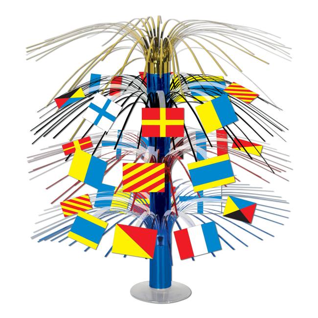 Nautical Flag Cascade Centerpiece: Party at Lewis Elegant Party ...