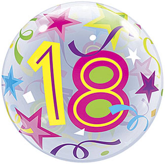 18th Birthday Bubble Balloon: Party at Lewis Elegant Party Supplies ...