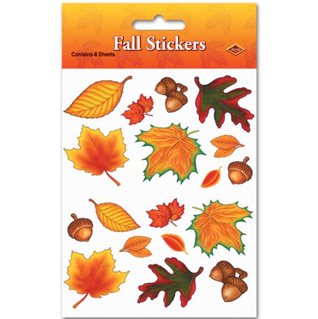 Fall Leaf Plus Plus-Pak Stickers: Party at Lewis Elegant Party Supplies ...