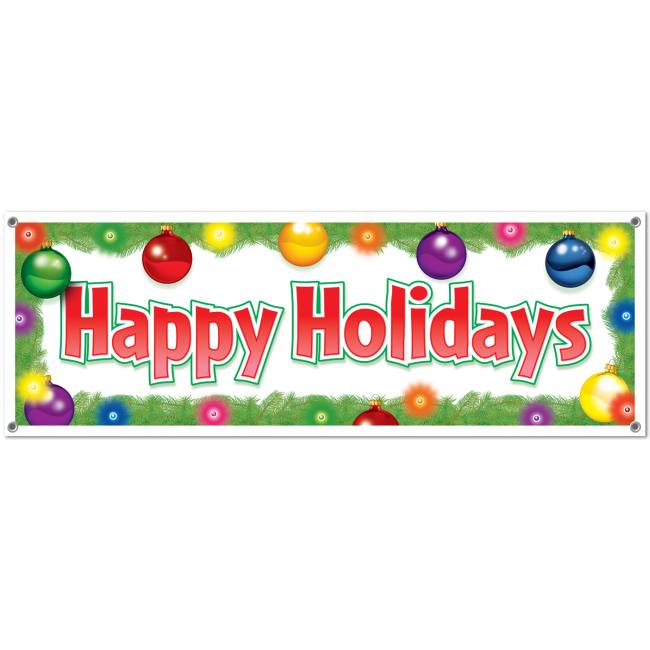 Happy Holidays All-Weather Sign Banner: Party at Lewis Elegant Party ...