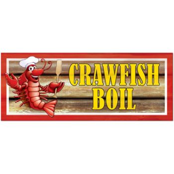 Crawfish Boil Sign Party At Lewis Elegant Party Supplies Plastic