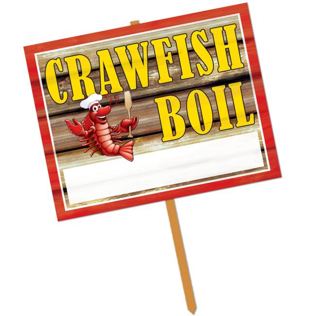 Crawfish Boil Yard Sign Party At Lewis Elegant Party Supplies