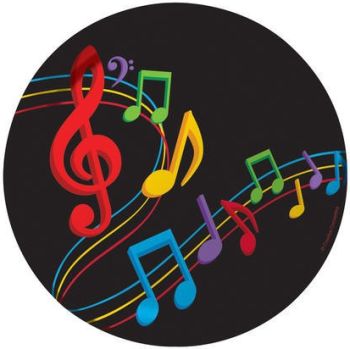 Dancing Musical Notes 7 Inch Plates Party At Lewis Elegant Party