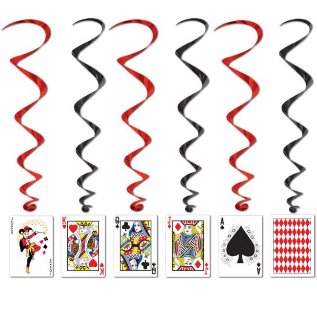 Playing Cards Hanging Whirls Decoration Party At Lewis Elegant