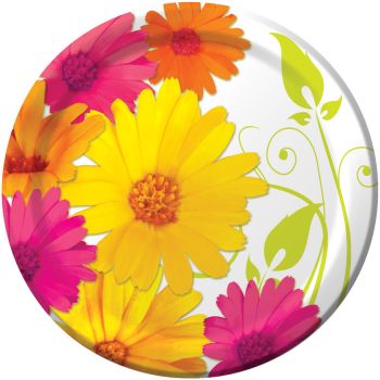 Daisy Scroll 9-inch Plates: Party at Lewis Elegant Party Supplies ...