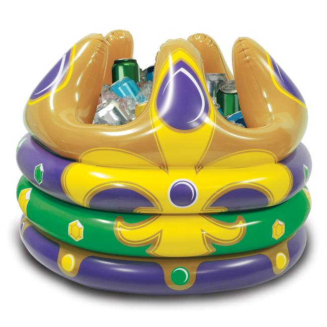 Mardi Gras Inflatable Crown Cooler: Party at Lewis Elegant Party ...