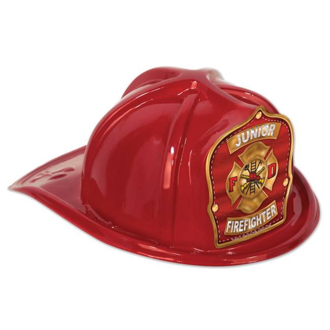 Jr Firefighter Plastic Hat, Red #1: Party at Lewis Elegant Party ...