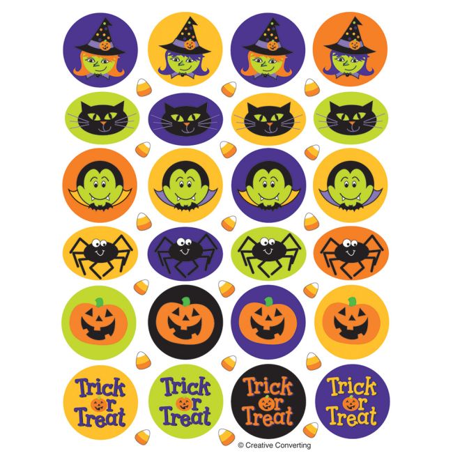 Halloween Friends Stickers: Party at Lewis Elegant Party Supplies ...