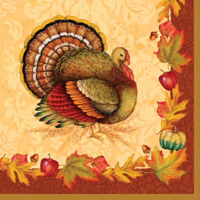 Thanksgiving Blessing Beverage Napkins: Party at Lewis Elegant Party ...