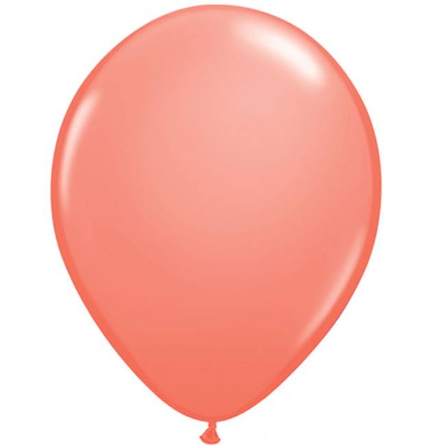 Coral 11-inch Qualatex Latex Balloons: Party at Lewis Elegant Party ...